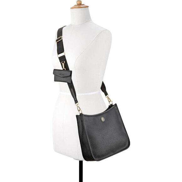 Nalini Crossbody Bag Women's Cotton Blend Lining Zipper Closure Organizer - Picture 2 of 4